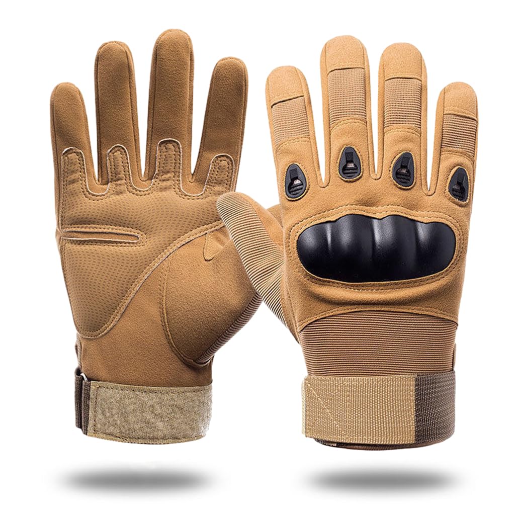 Proberos Full Finger Bike Riding Gloves, Touchscreen Motorcycle Gloves with Hard Knuckle & Palm Pads for Sports, Cycling, Travelling, Camping, Boxing, Motorcycle Riding(XL) Proberos Full Finger Bike Riding Gloves, Touchscreen Motorcycle Gloves with Hard Knuckle & Palm Pads for Sports, Cycling, Travelling, Camping, Boxing, Motorcycle Riding(XL)